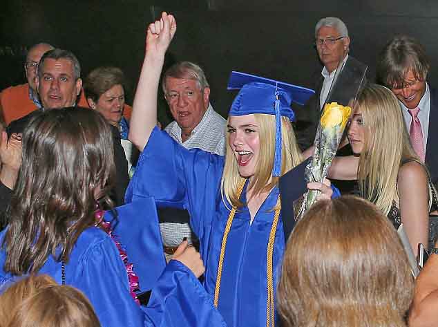 Elle Fanning graduation.